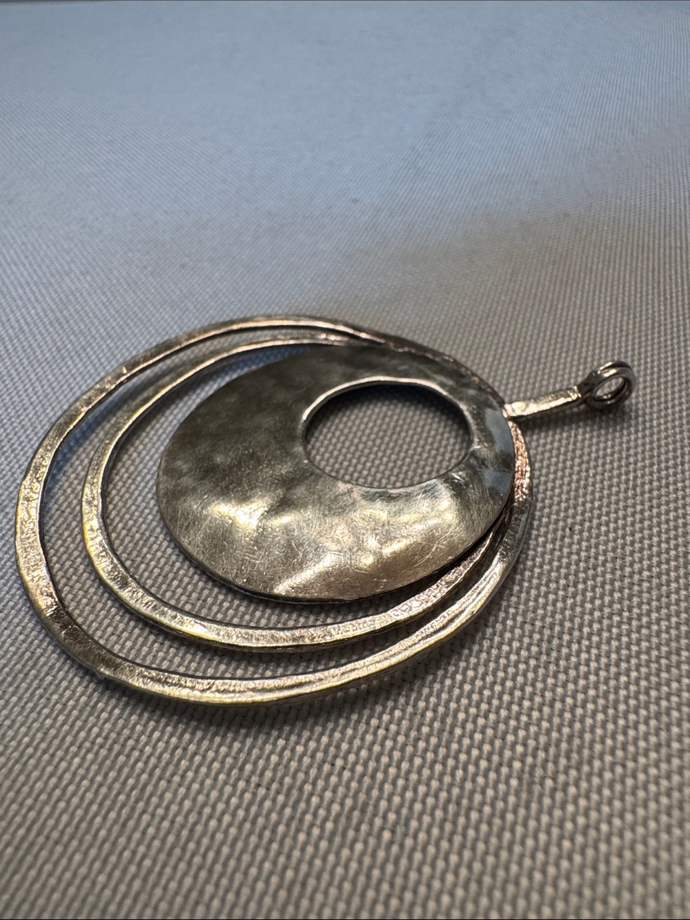 Silpada Silver-Tone Layered Hoop Pendant - Picture 4 of 4